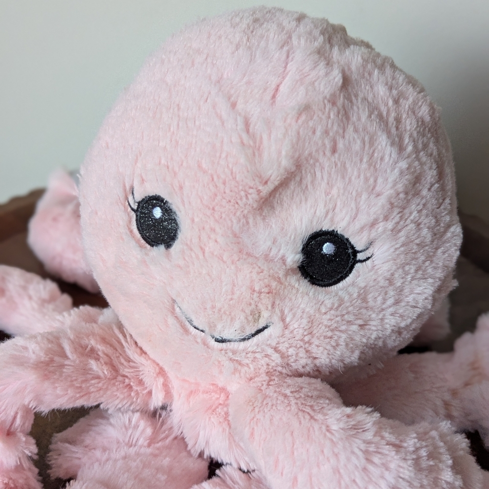 Walgreens Octopus Plush Stuffed Animal Pink Silver - Picture 2 of 8